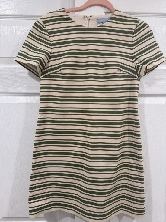 Antonio Melani x The Style Bungalow Palm Short Sleeve Striped Mini Dress - Picture 2 of 5